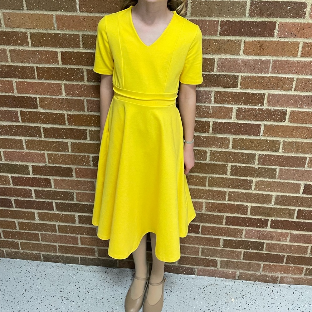 Sunny Yellow Kids Casual Dress